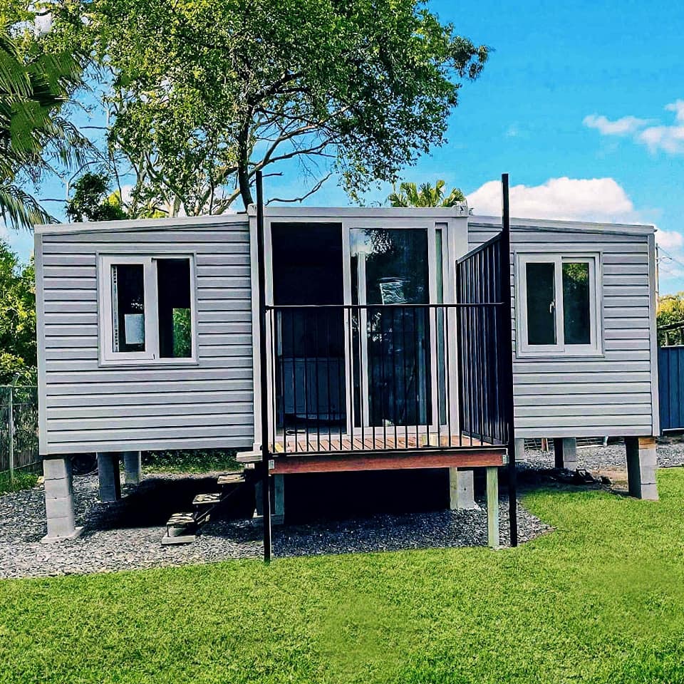 Safety of Two-Bedroom Shipping Container Home in Rainy Season